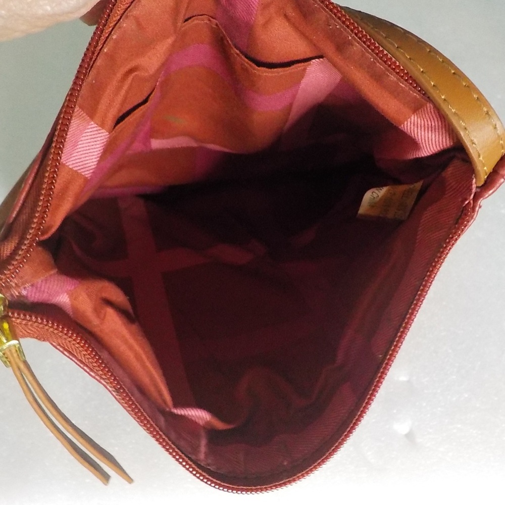 NEW Joy Mangano Red CrossBody Leather Bag NWOT - Picture 5 of 7